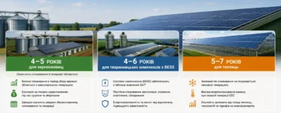 Окупність СЕС для агропідприємства: розрахунок для ферми, теплиці і зерносховища