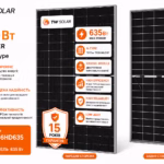 Tongwei TW Solar 635 Вт сонячна панель Bifacial, N-Type TWMNH-66HD635