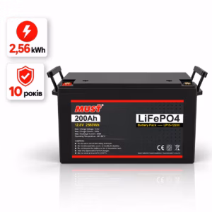 Must Power 2,56 кВт/год 12,8 В LiFePO4 акумулятор LP15-12200