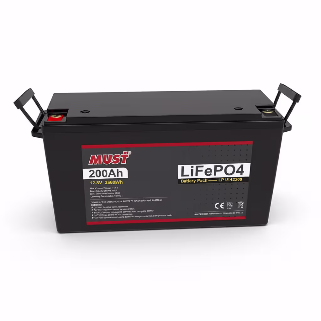 Must Power 2,56 кВт/год 12,8 В LiFePO4 акумулятор LP15-12200 — основне фото