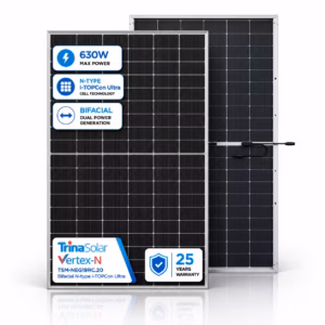 Trina Solar Vertex-N 630 Вт сонячна панель TSM-NEG19RC.20 Bificial N-type i-TOPCon Ultra