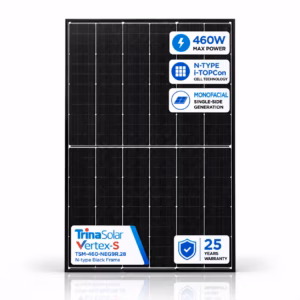 Trina Solar Vertex-S 460 Вт сонячна панель TSM-460 NEG9R.28 N-type Black Frame