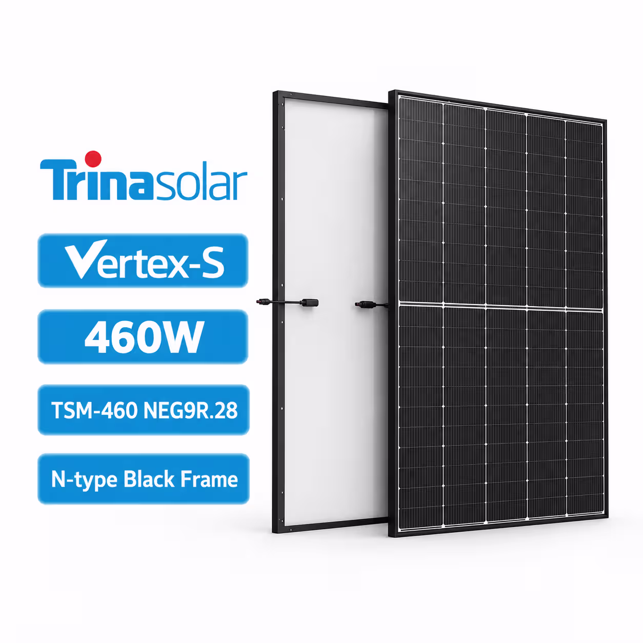 Trina Solar Vertex-S 460 Вт сонячна панель TSM-460 NEG9R.28 N-type Black Frame — фото 7