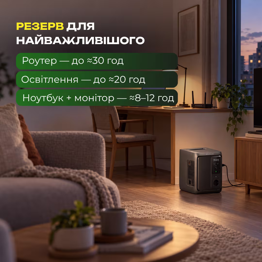 Зарядна станція EcoFlow DELTA 3 1000 Air / 500 Вт / 960 Вт⋅год / LiFePO4 — фото 10