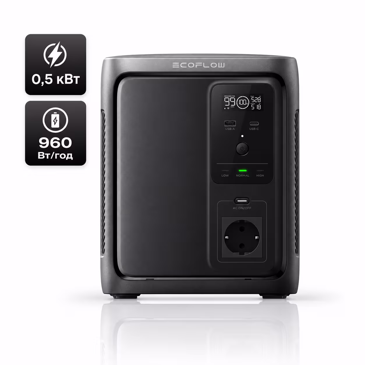 Зарядна станція EcoFlow DELTA 3 1000 Air / 500 Вт / 960 Вт⋅год / LiFePO4 — основне фото